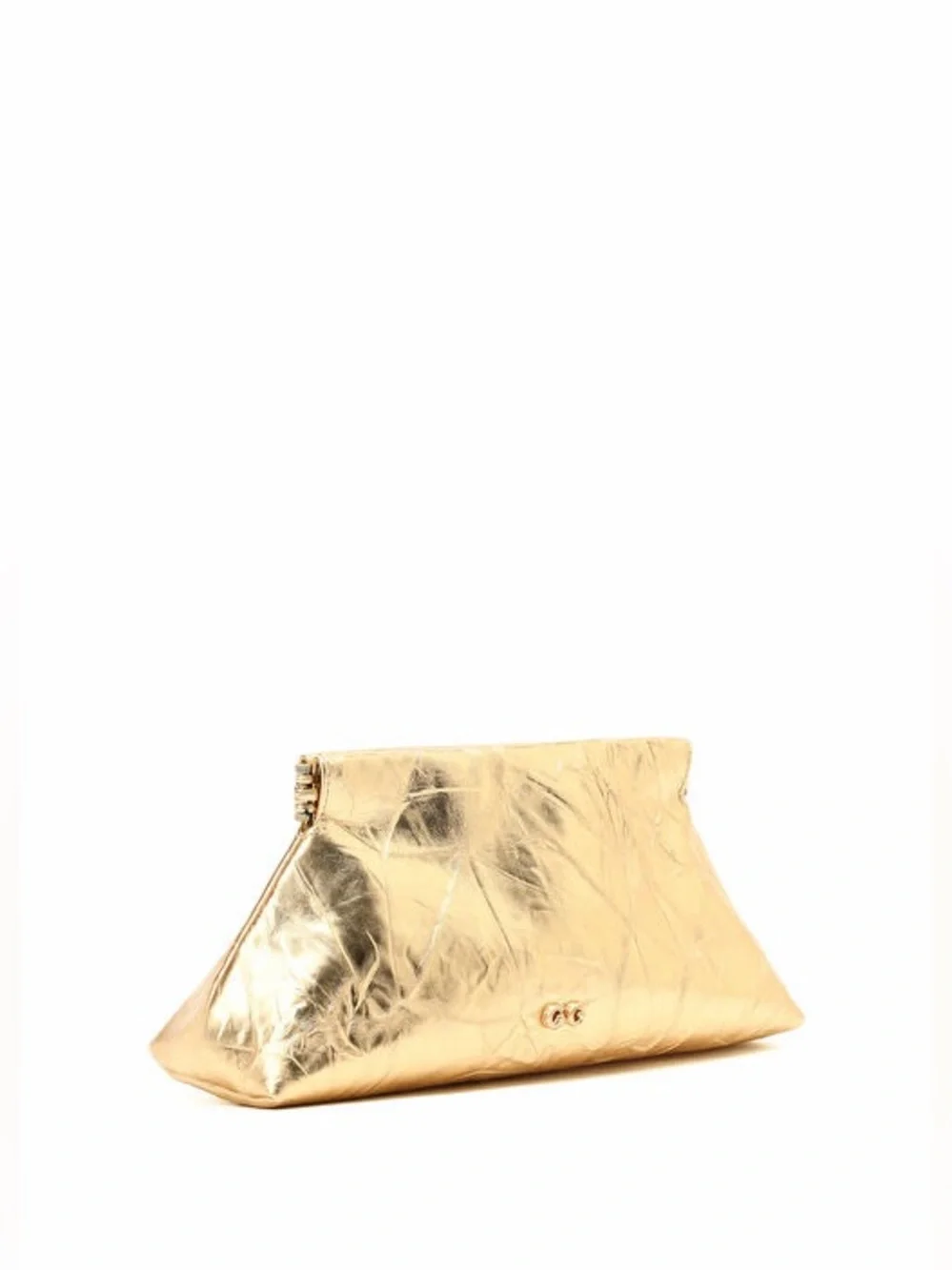 Cult Gaia Lillia Mini Clutch in Brass
